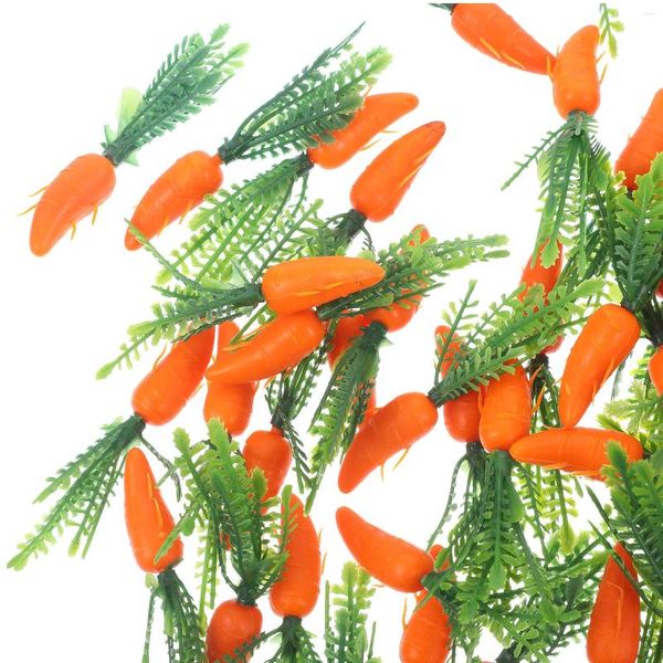 Fiori decorativi da 60 pezzi Carota simulata Craft Carote PROGRAGINE POGRAFICI POPT FINUCI MINI per la cucina dell'artigianato