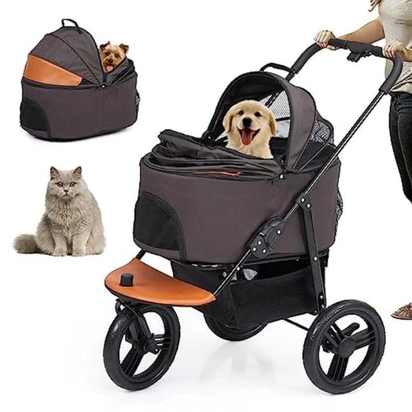 Katzenträger 3-in-1 Multifunktion PET TEIL TRAVE SYSTEM FALTBRAUBER MITTEILUNG MIT WELLEN DER WELLER SING MEDEISE HUNDE KATEN ROUND