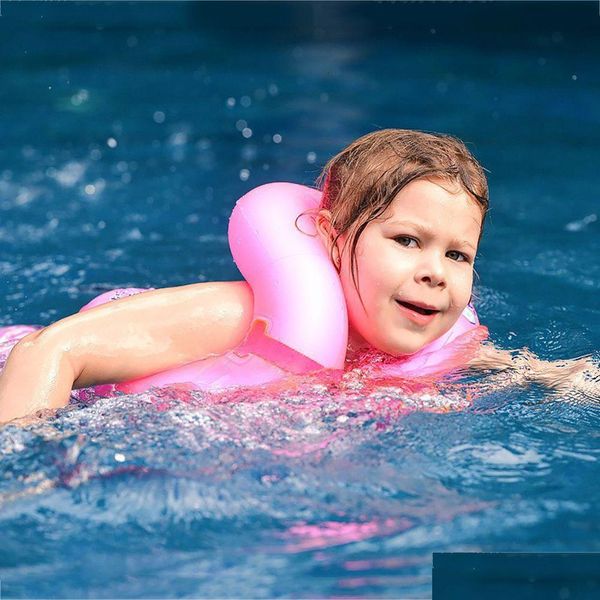 Giubbotto salvavita gonfiabile fluttuante braccio nuoto anelli giocattoli piscina per nuoto giri galleggianti circolo di galleggiamento sicurezza per bambini adts drop de othqy