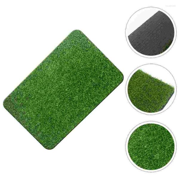 Tapetes tapetes de área artificial Tapete de porta Decoração caseira verde grama falsa fronte