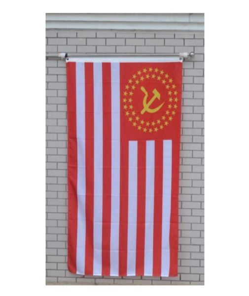 United Socialist States of America 50 Stars Flags 3039 x 5039ft 100D poliestere VIVIO VIVIO VIVIO con due ottoni GROM1563287