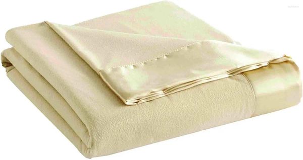 Coperte King-size All Seasons Lightweight Sheet Boptet Wash Dry No Pilling 90LX108W Tan