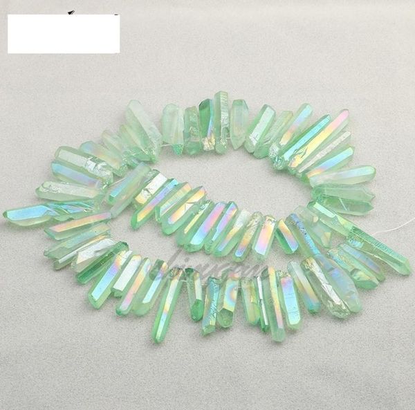 50G Titanio Clear Clear Quartz Cioncant Natural Crystal Crystal Berba Wand Rough Reiki Healing Prism cluster Cirminò Charms Craft6764511