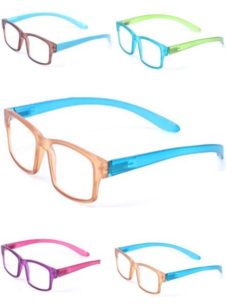 Óculos de sol Quadro de copos de leitura de bônoros de mola de moldura de plástico Men e mulheres leitor hd diopter1290528