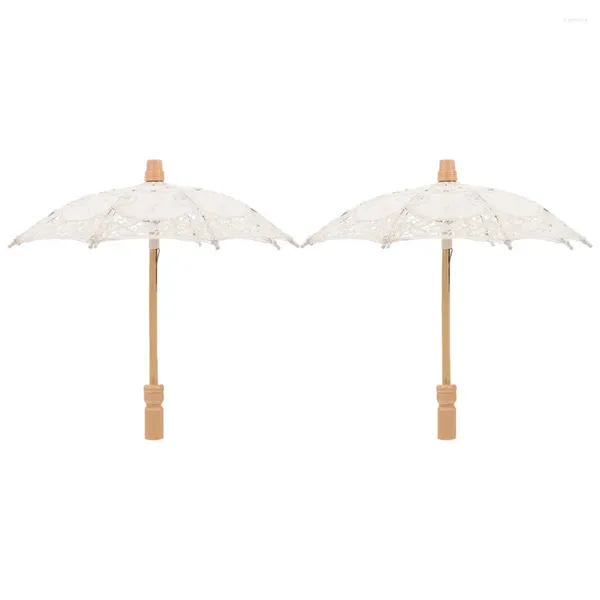 Ombrellas da 2 pezzi ombrello di cotone DECOREATIVE BRIDAL PER GIURLI BUNGA IN BUSTO PARASOL BRIDE