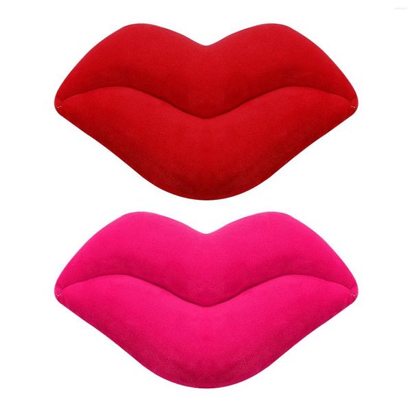 Kissen 2pcs Lip Couch Kissen Lippen werfen rosa Pillowsation Office