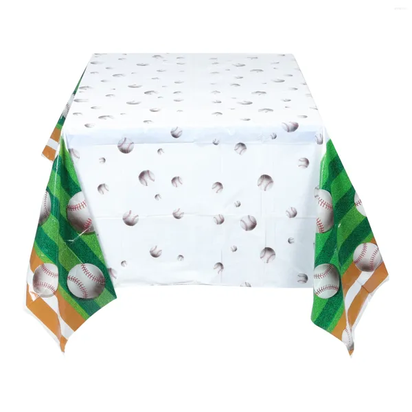 Panno da tavolo da baseball usa e getta tovaglia da picnic forniture di compleanno layout festa bambino
