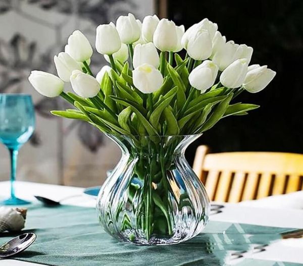 Fashion Artificial Tulips Flowers Hausgartendekoration Real Touch Flower Bouquet Geburtstagsfeier Hochzeit Dekoration gefälschte Blume 16942950