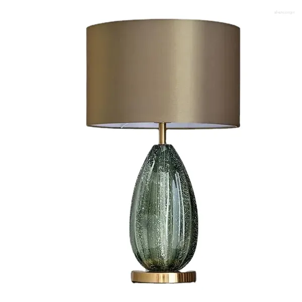 Настольные лампы дизайн стеклянная лампа гостиная домашняя украшение кровати простая осветительная спальня сторона кровать
