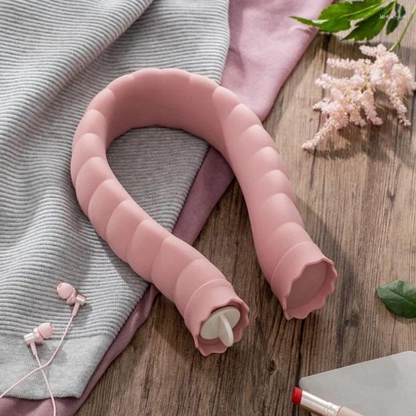 Cuscino sacca per acqua a U a bottiglia in silicone riscaldatore di scaldabagno con sacchetti di stoccaggio per copertura a maglia mantenerlo caldo