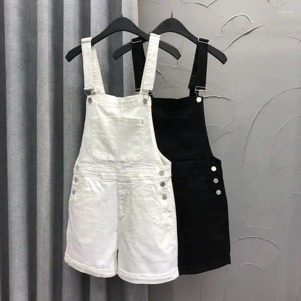 Frauen Jeans Denim Rompers Frauen Sommer Baggy Solid Wide Big Harajuku Studenten Stylish Empire Korean Style Pure Colors weiblich Süße Q138