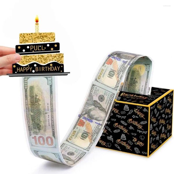 Favore per feste Birthday Money Box Surprish Regali a sorpresa per contanti con compleanni del set di set fai -da -te