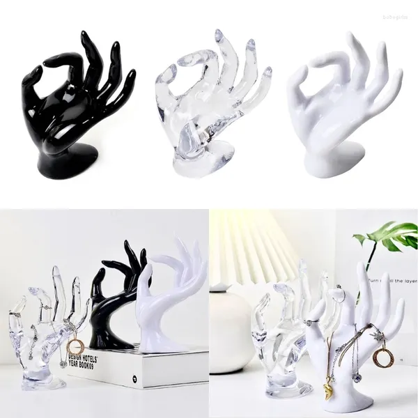 Dekorative Figuren OK geformte Handschmuck Display Stand Organisation Halter Zubehör für Armband 2024