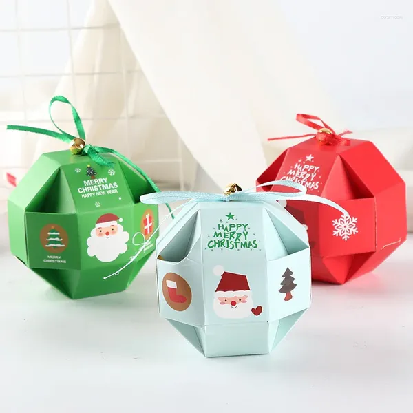 Wrap regalo 2024 Christmas Babbo Natale Design Design Carta Favore Candy Sweets Boxes