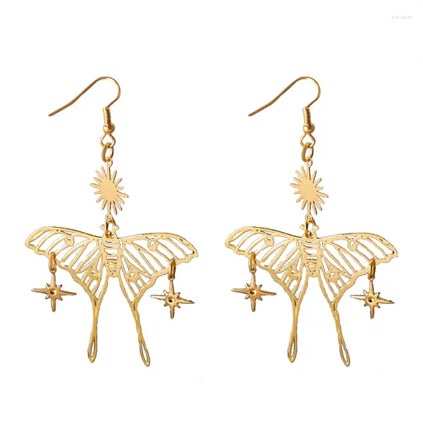 Dangle Ohrringe Europäische und amerikanische Modes produkte Bohemian Hollow Butterfly Anhänger kreativer Sonnenstar Ohr H.