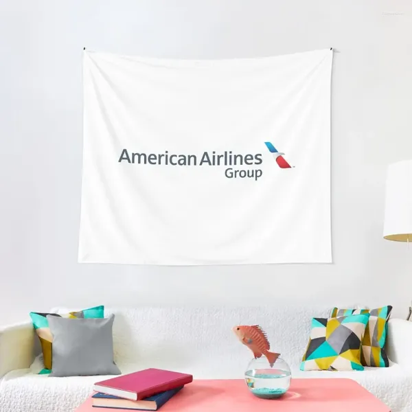 Takestries American Airlines Group Logo Tapestry Wall Deco Living Room Decoração Decoração para o seu quarto