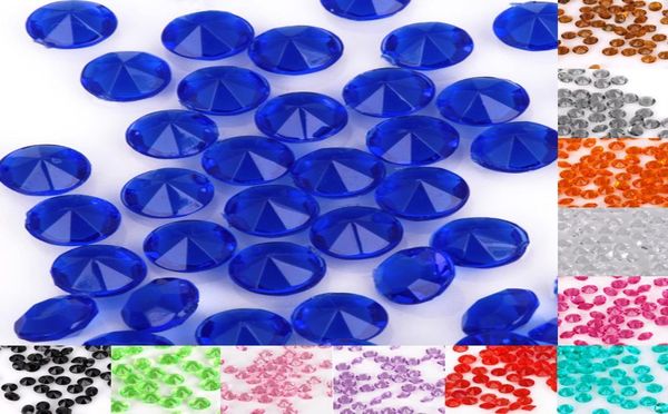100psset 45 -миллиметровые свадебные ремесла Diamond Confetti Drispatters Clear Crystal Event Party Accessories SS16 4045MM6174135