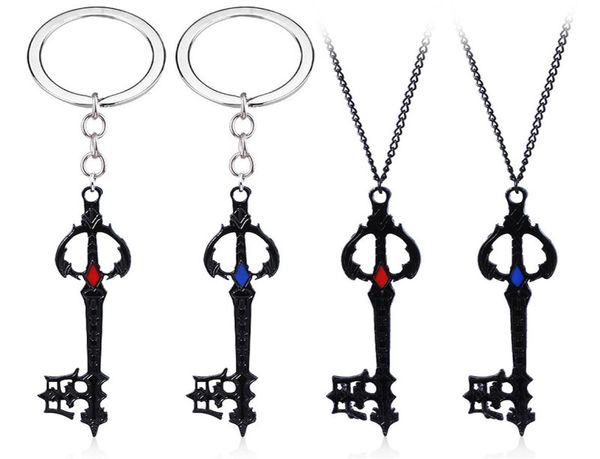 Jogo Kingdom Hearts Sora keyblade liga -key Key Keychain Keyfob Keyring Chain Chand Pingente Colar Jóias Acessórios de joias1408817