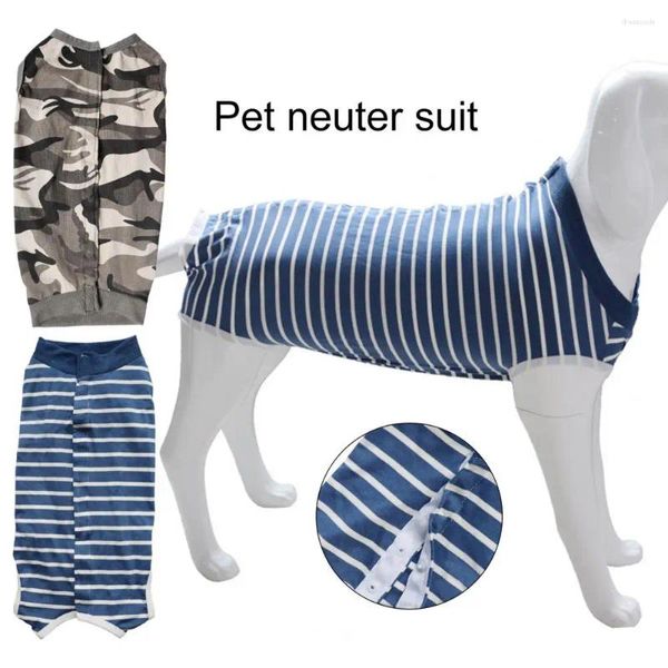 Vestuário para cães roupas de recuperação de animais de estimação