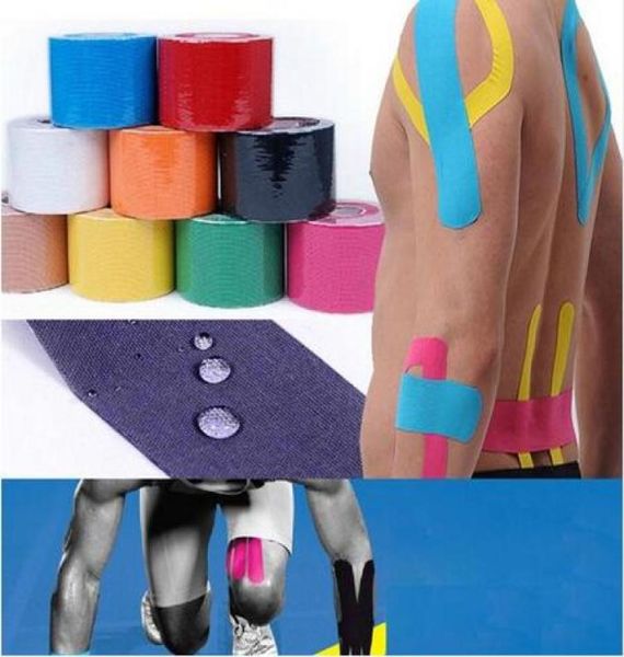 5 cm da 5 cm Kinesio nastro muscolo bandage sport kinesiologia nastro ro -elastico addesivo lesione adesiva muscolare kinesiologia nastro 4907259