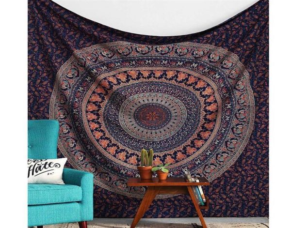 Wand hängende indische böhmische Mandala Tapestry Sandy Beach Picknick Wurf Teppich Decke Camping Zelt Reise Matratze Schlafpad3672872