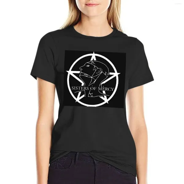 Polos femminile The Sisters of Mercy T-shirt Corea Fashion Lady Abiti di Kawaii T-shirt per donne in forma libera