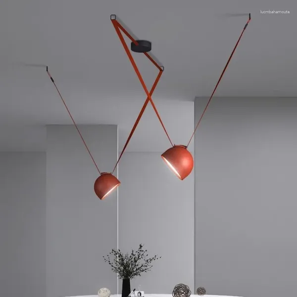 Lampadiers Modern Minimalist Restaugale a sospensione Luci da pranzo Tavolo da pranzo BAPPORO DUPLEX BUTTURA DECORAZIONE LIMAZIONI A RAMIONI AMPIONE LAMAGGIO