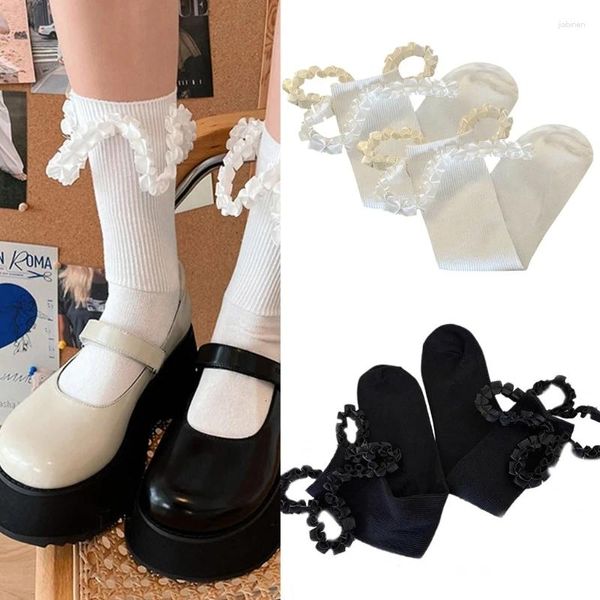 Donne calzini Lolitas Abito da caviglia carino stivaletti di cotone adorabili girasole dolce equipaggio jk uniforme regalo sciolto