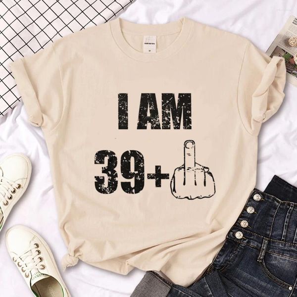 Magliette da donna 40 ans 40 ° anno magliette da compleanno manga y2k anime tshirt girl vestiti grafici