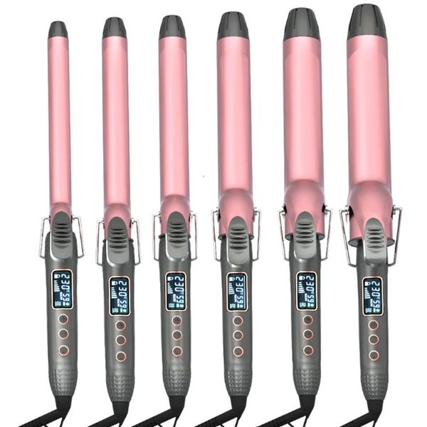 Copri di capelli in ceramica professionale elettrica LCD Curling Rolling Curls Wand Waver Waver Fashion Styling Strumenti 240425