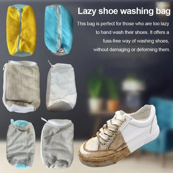 Bolsas de lavar sacos de sapatos para a máquina de lavagem de máquina de 360 ° de limpeza de limpeza de ginástica reutiliza de ginástica