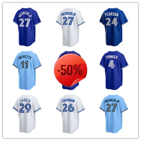 Toronto Blue Jays Baseball Jerseys Joe Carter Bo Bichette Vladimir Guerrero Jr.