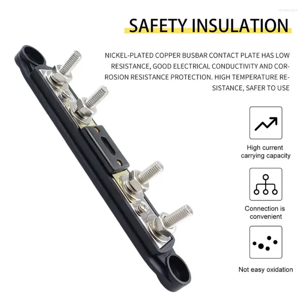 Alle Terrain Wheels 4 Studbus Bar Junction Block 300A M6/M8 Board 48 V mit Abdeckung Überstromschutz rostresistenter RV-Teilezubehör