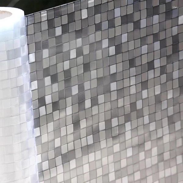 Fensteraufkleber 45 100 cm Mosaik dekorativen Privatsphäre Glasfilm Nicht kleber statische undurchsichtige Büro-Badezimmer Schlafzimmer Küchentür