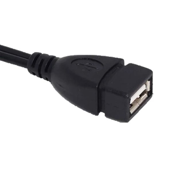 2024 1pc 2 в 1 OTG Micro USB -хост -мощность Y Splitter Adapter USB -адаптер Micro 5 -контакт -самца для самца для адаптера Micro USB OTG