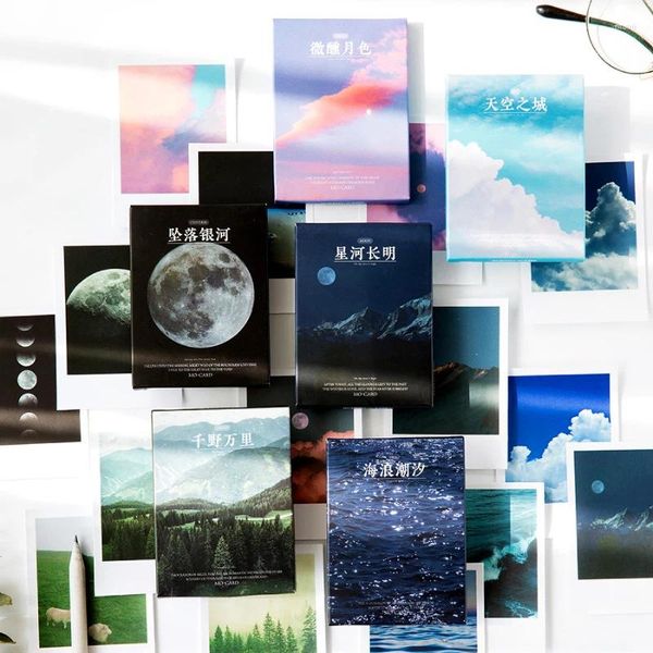 Geschenkverpackung Jianqi 30pcs Süßes Buch Blume Schreibwarenaufkleber Landschaft Reise DIY Dekorative Kleber Tagebuchschule Lomo Lomo