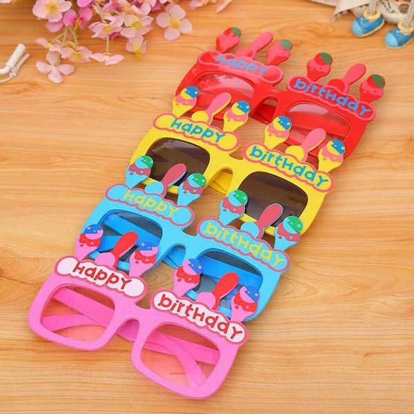 Favore festa Cartoon Candy Color Glasses Framella per bambini Golon Maschera Abito Nation Birthday Christmas