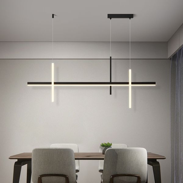 Современный минимализм светодиодный подвесной лампа для столовой кухня барная батон