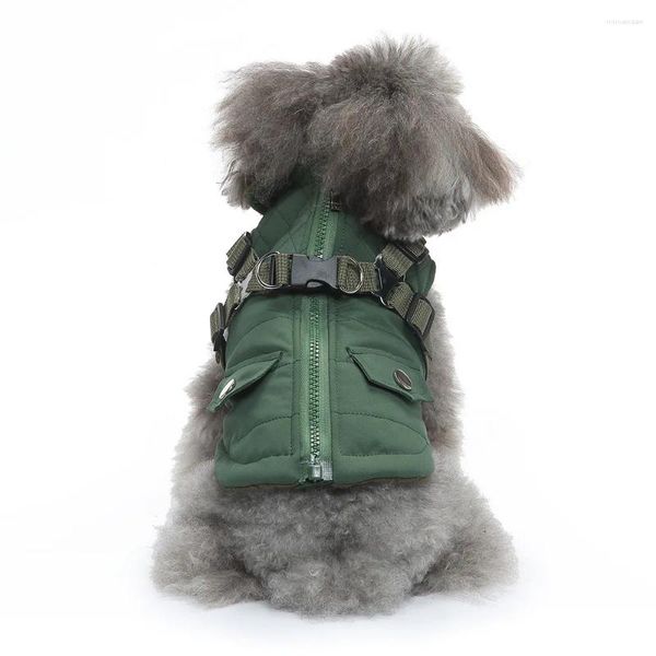 Dog Abbigliamento Pet Products: Giacca con cerniera in filo invernale.