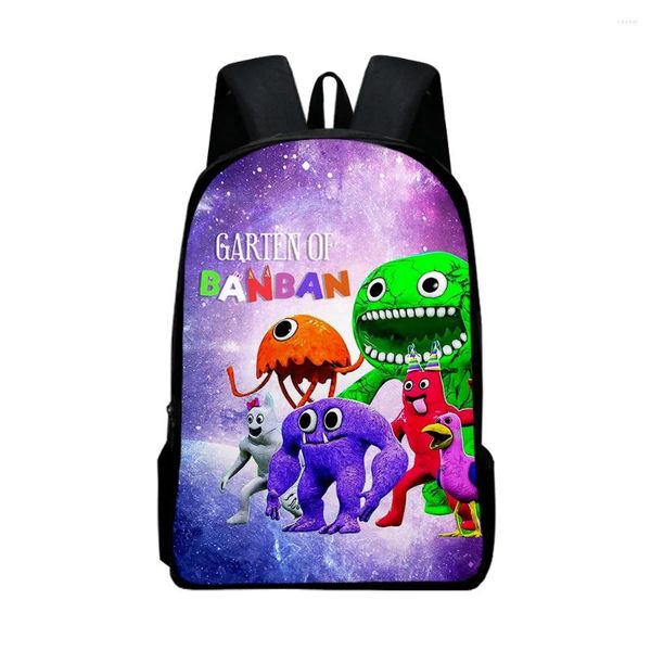 Backpack Creative Novel Garten von Banban Notebook Rucksacks Pupil Schultaschen 3d Print Oxford wasserdichte Jungen/Mädchen Laptop