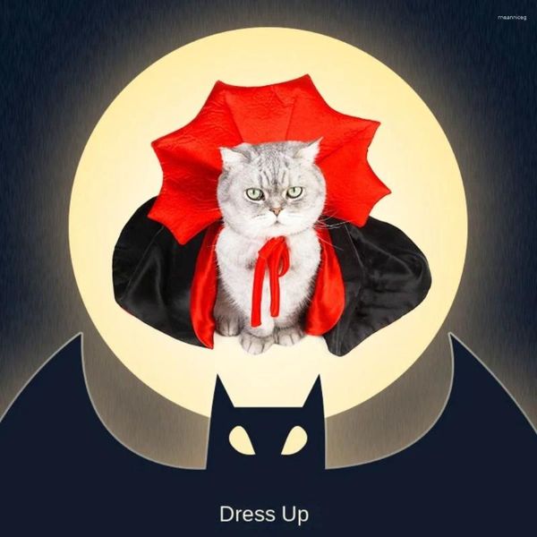 Trajes de gato vestido de fantasia de animais de estimação de animais de estimação engraçada de cosplay decoração de colo