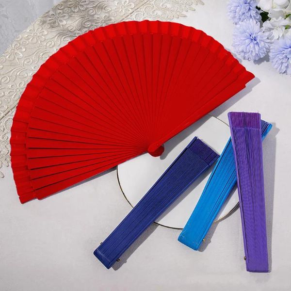 Figurine decorative Fan Vintage Hand Vintage Summer Women Wooden for Wedding Party Dance Accessori per la casa