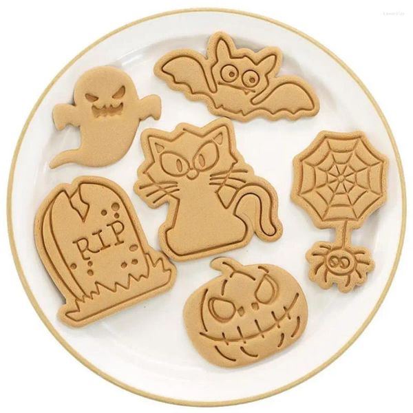 Moldes de cozimento Cutores de biscoitos de Halloween