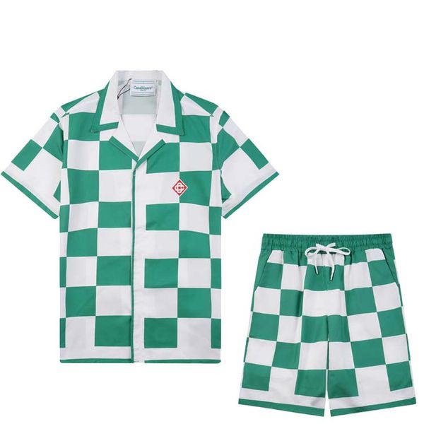 magliette di design magliette da uomo magliette da uomo short set corto set a due pezzi nuove coppie maschi e femmine donne aSablanc camicia casablancas mag