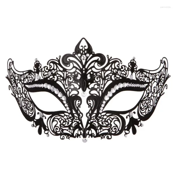 Forniture per feste Venezia Maschera di ferro da taglio in metallo di fascia alta.