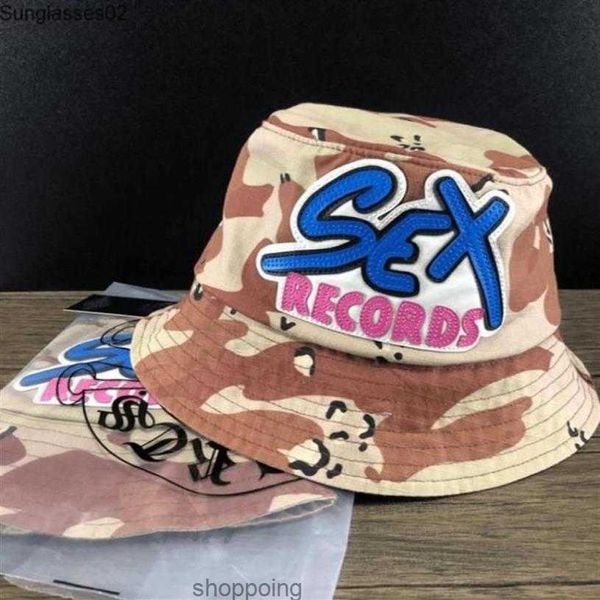 Exklusive CH Fisherman Hat Mattyboy Bucket Sex Records Camouflage Basin Hats98864265155465247g