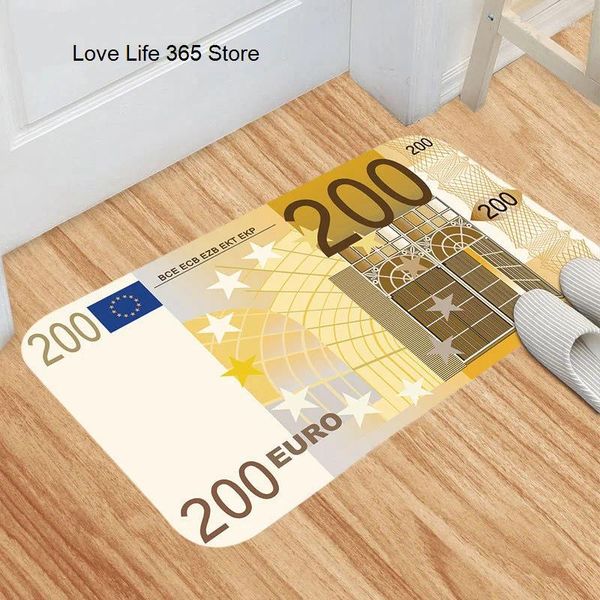 Tappeti euro valuta antiscivolo tappetini da letto per camera da letto bagno bagno tappeto lungo tappeto marmorizzazione ingresso a casa 40x60 cm