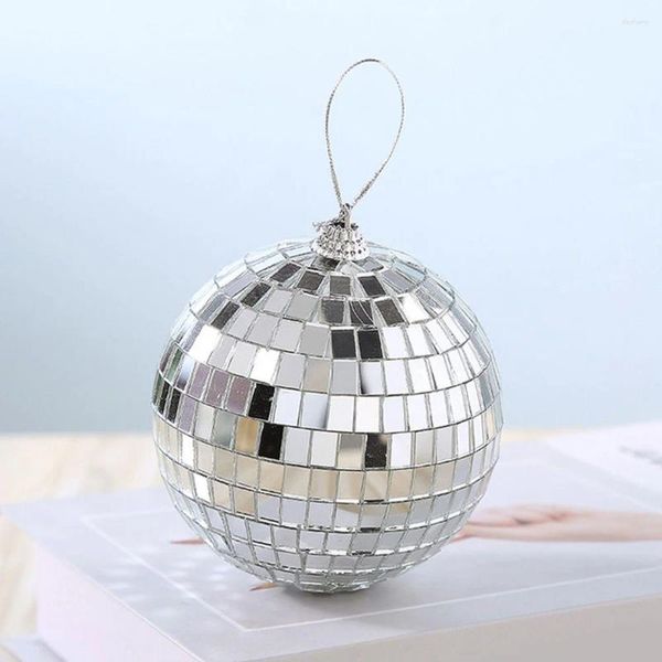 Estatuetas decorativas espelho bola a laser clings de natal decoração pendurada Amarillisbulbs Reflexivo Polietileno Compact Disco Compact Disco