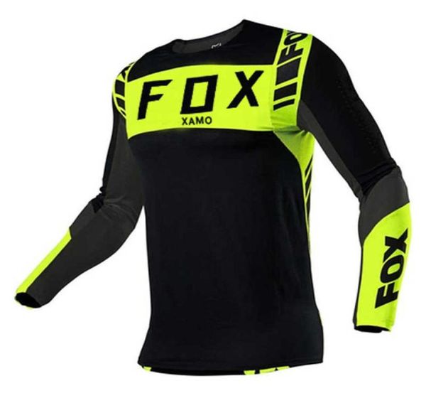 2023 Fox Xamo Bisiklet Tişört Dağ Yok Ödeme Bisiklet Uzun Kollu Yarış Takım DH MTB Offroad Motosiklet Jersey Bütün Özel NA3420066