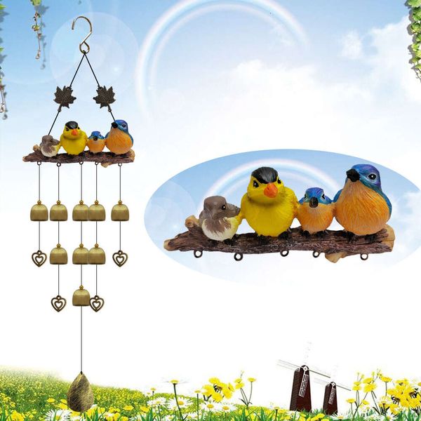 Neue Harzglocke Dekoration Wind Chime Outdoor Garten Vogelhänge -Accessoires